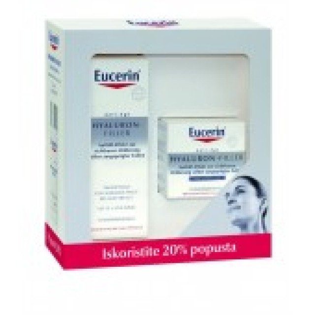 EUCERIN HYALURON FILLER KOMPLET ZA NORMALNU I MEŠOVITU KOŽU